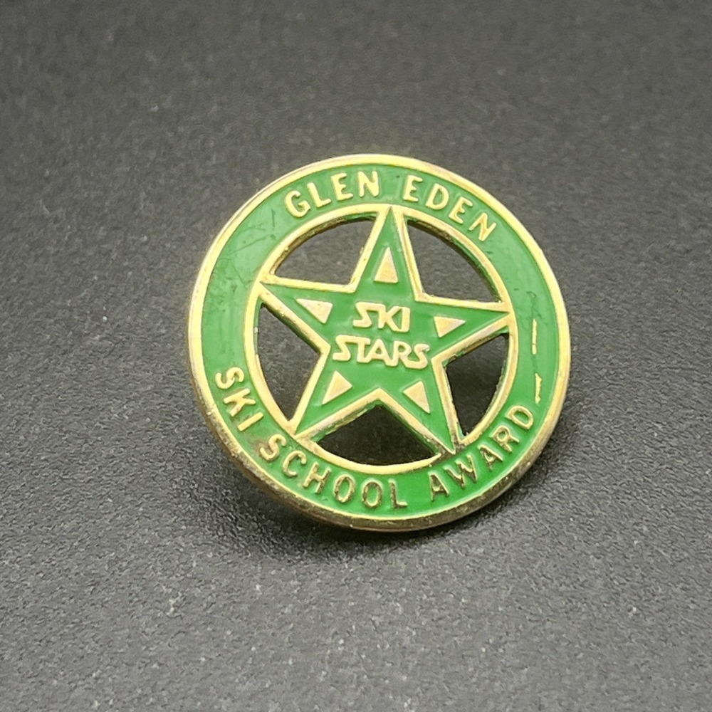 Glen Eden Ski School‎ Award Ski Stars Lapel Hat Pin